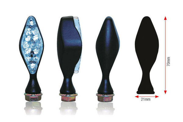 BIHR LOSANGE LED BLINKERS - Fekete Universal | 014-2