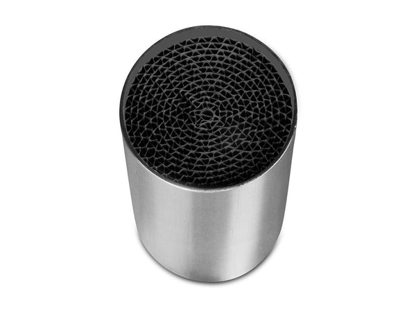 MIVV Catalyser Yamaha / Kawasaki ACC.042.A1 med bikakeformad insats i metallhölje, reservdel för avgassystem till MC-tillbehör.