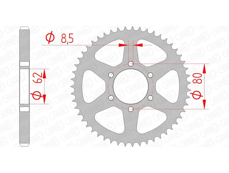 AFAM Steel Standard hátsó lengő 12208 - 428