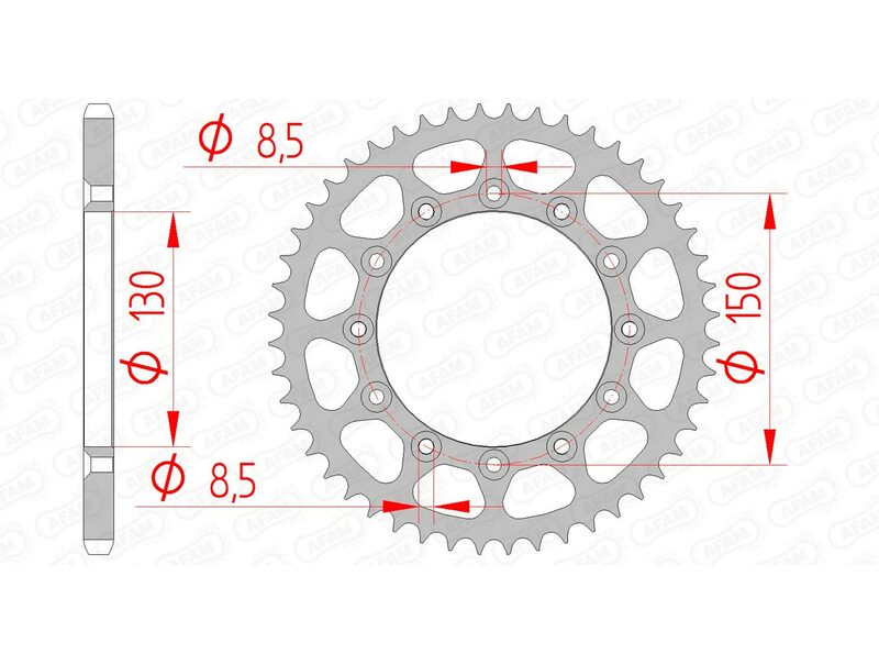 AFAM Steel Standard Hátsó Sprock 12323 - 520