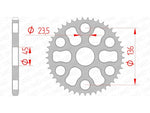 AFAM Steel Standard Hátsó Sprock 12325 - 428