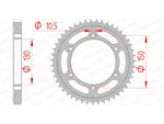 AFAM Steel Standard Rear Sprock 12801 - 530