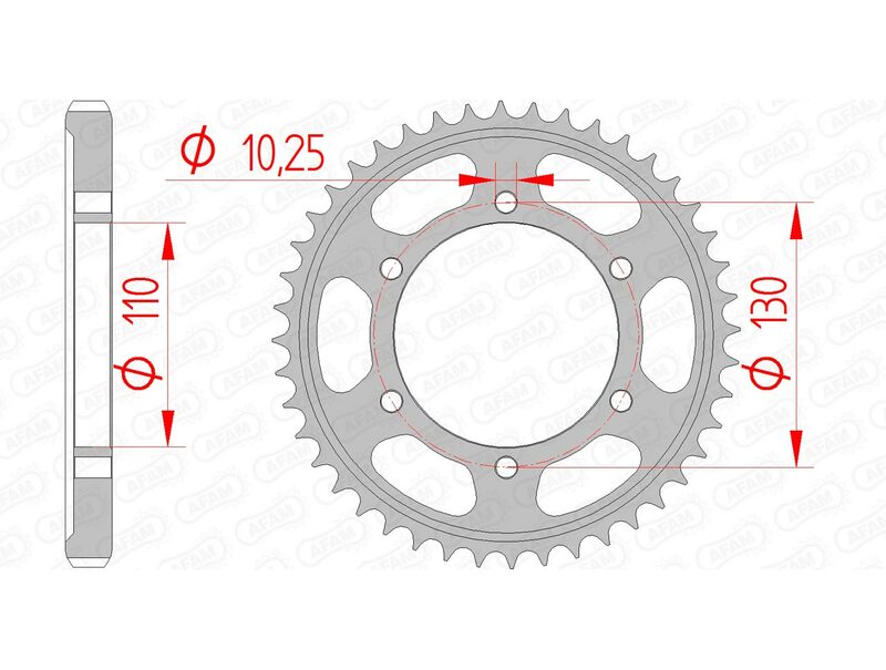 AFAM Steel Standard Hátsó beszélt 12813 - 530