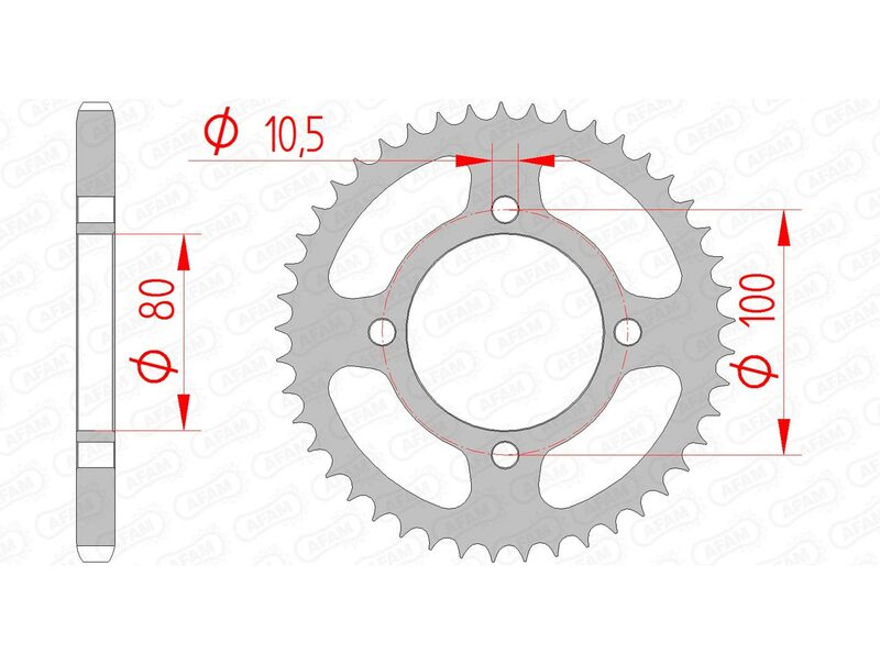 AFAM Steel Standard hátsó lengő 14213 - 428