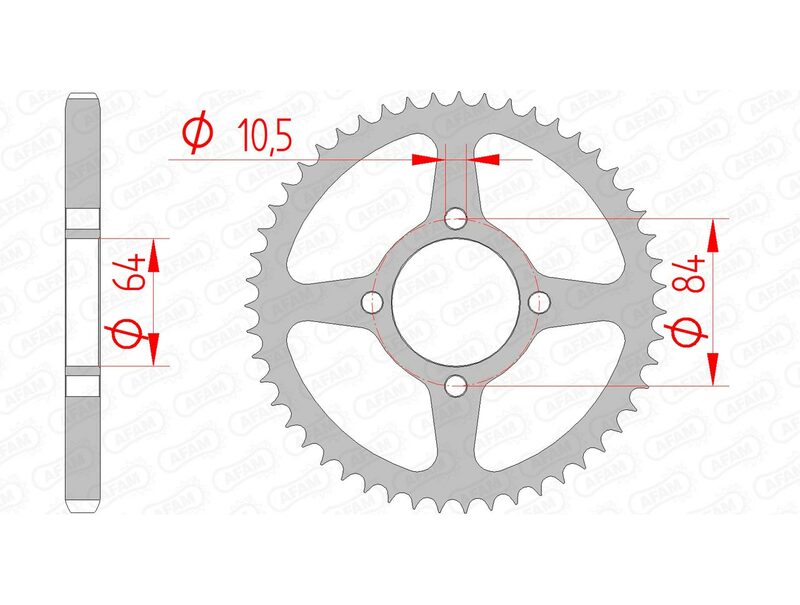 AFAM Steel Standard hátsó lengő 14215 - 428