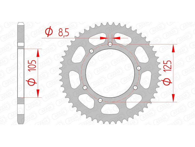 AFAM Steel Standard hátsó lengő 47103 - 420