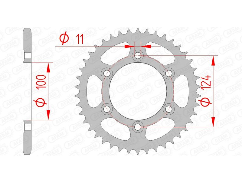 AFAM Steel Standard hátsó lengő 50602 - 520