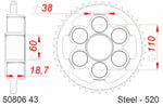 AFAM Steel Standard hátsó lengő 50806 - 520