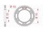 AFAM Steel Standard Hátsó Sprock 71800 - 525