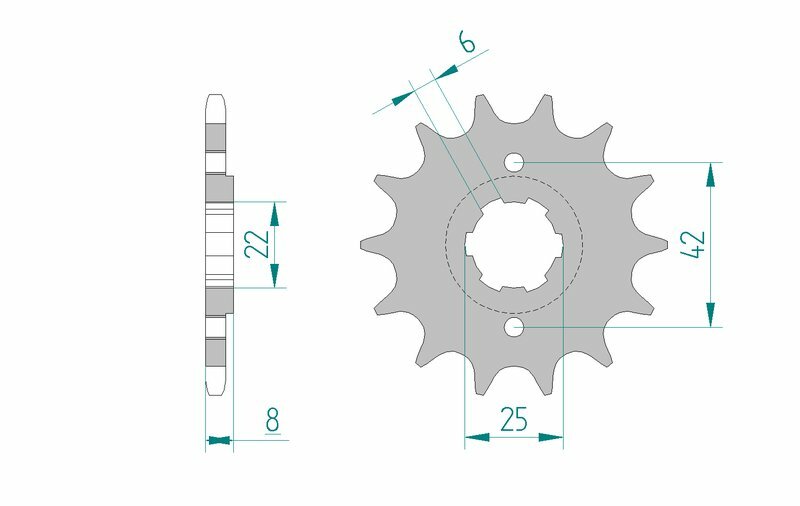 AFAM Steel Standard Front Sprock 20500 - 520