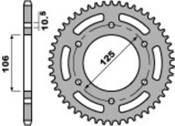 PBR Ultra - Világító alumínium kemény eloxált hátsó lengő 4530 - 520 4530 50 LD