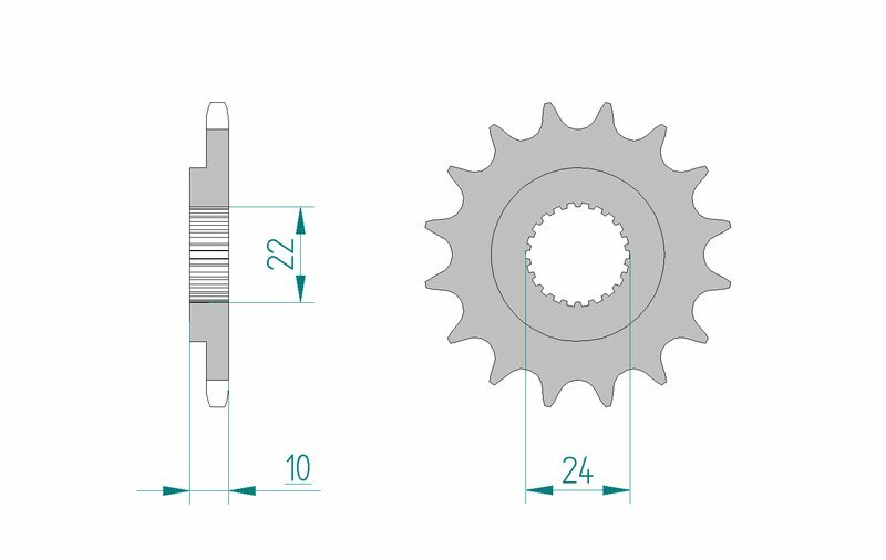 AFAM Steel Standard Front Sprock 61301 - 520