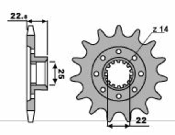 PBR acél szabványos első láncszem 2252 - 520 2252 16 18NC