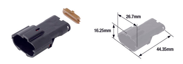 Tourmax vízálló női csatlakozó 070 (Fry) -3-Polig-ETP-117