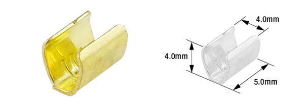 Tourmax ízületi hüvely Ø4 mm B-48-BRASS-100-PACK-ETP-92