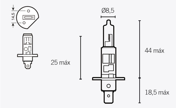 V alkatrészek H1 izzók 12V 55W 14636