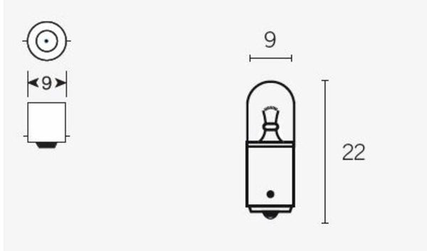 V alkatrészek T85 izzók 6V 4W - x10 14682