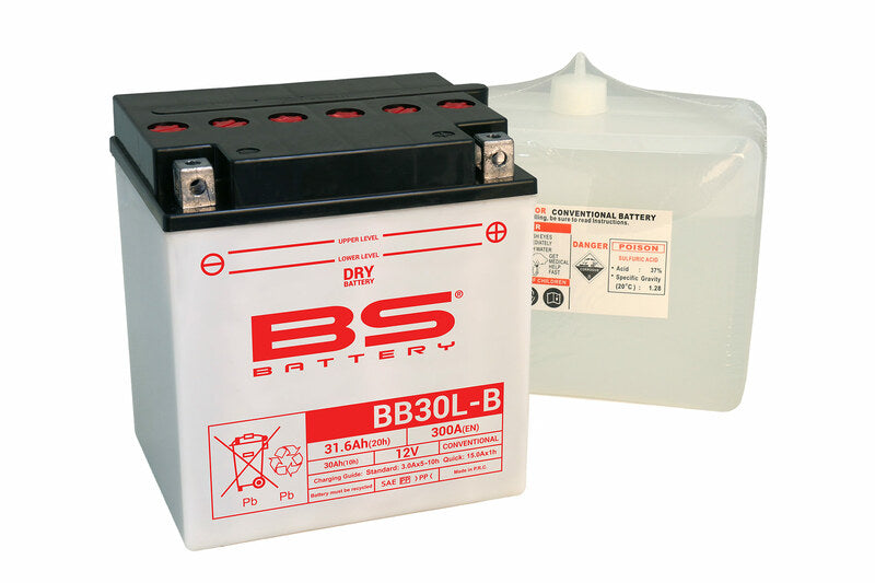 BS Battery Battery High Performance With Acid Pack - BB30L -B