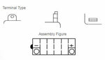 Yuasa Battery Conventional Without Acid Pack - YB12AL -A