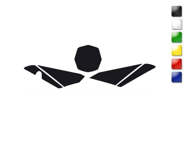 Fekete Kereszt előlapi botok Husqvarna TC449 '11 3618/20