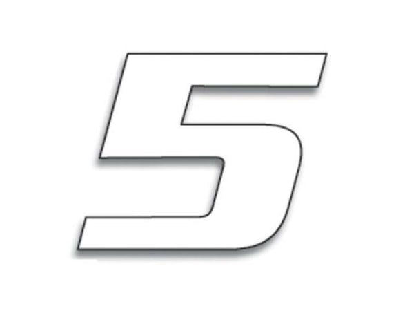 Blackbird Race szám 5 20x25cm fehér 5049/10/5