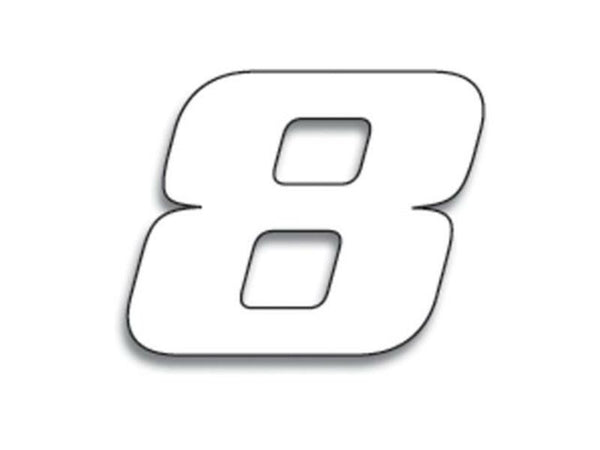 Blackbird verseny száma 8 20x25cm fehér 5049/10/8