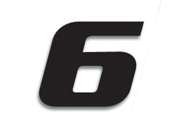 Blackbird Race szám 6 20x25cm fekete 5049/20/6