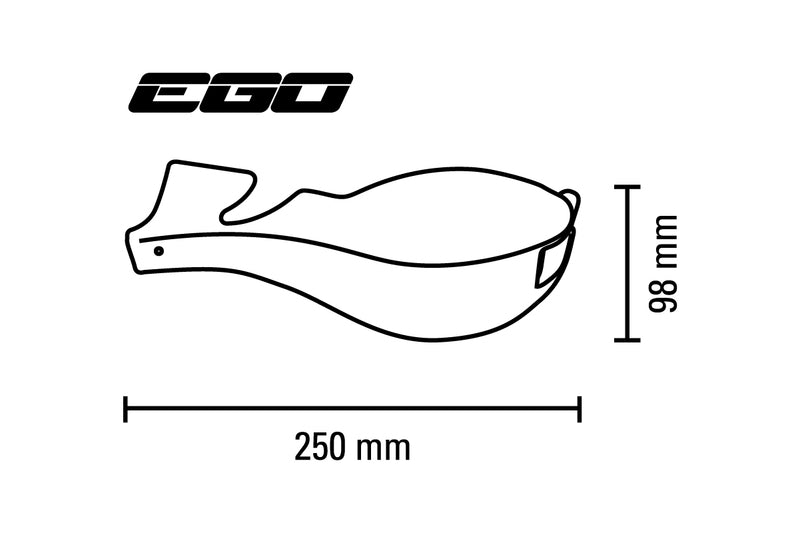 Barkbusters ego kézvédő kétpontos tartó egyenes Ø22 mm kék ego-001-00-bu