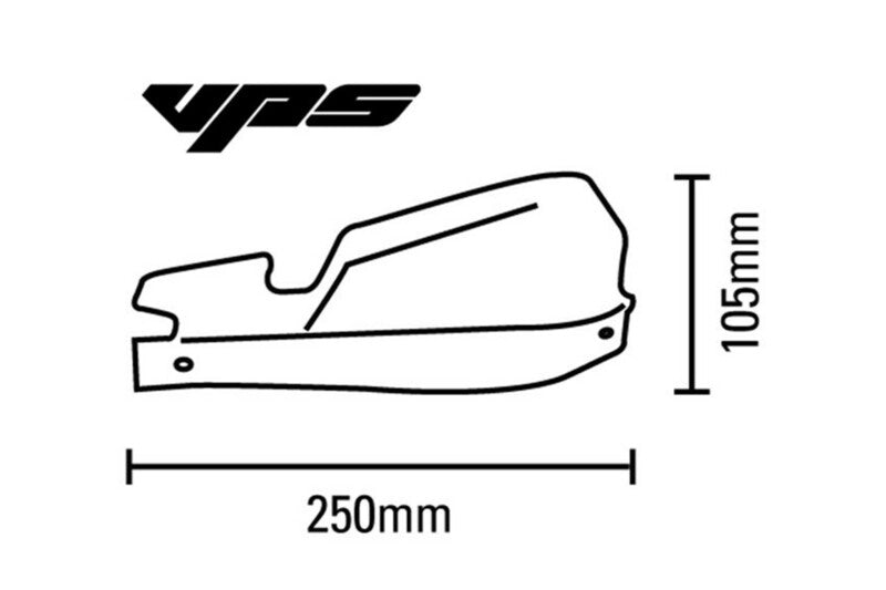 Barkbusters VPS MX kézvédő készlet Universal Mount Black VPS-007-01-BK