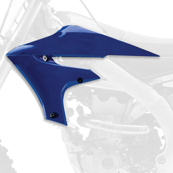 A rendõrségi kapu radiátor lefedi a Blue Yamaha YZ450F 84151001 -et