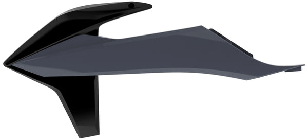 A rendőrport radiátor borítja a fekete/nardo szürke ktm sx/sx-f 8422100008-at