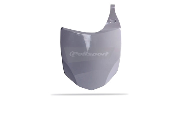 Rendőrségi kikötő elülső számú tányér fehér Kawasaki KX250F/KX450F 86568002