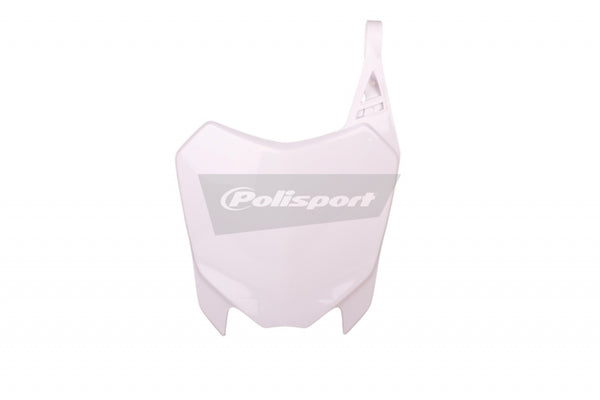 Rendőrségi kikötő elülső számú lemez fehér Honda CRF110F 86588002