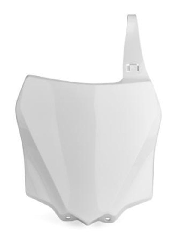 Rendőrségi kikötő elülső számú tányér fehér Kawasaki KX85/KX100 86629002