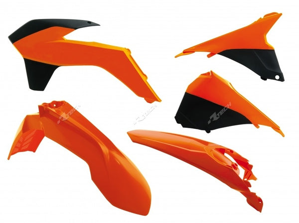 Racetech műanyag készlet OEM szín (2014) Orange/Black KTM EXC/EXC-F 125 és + R-KitKTM-OEM-415