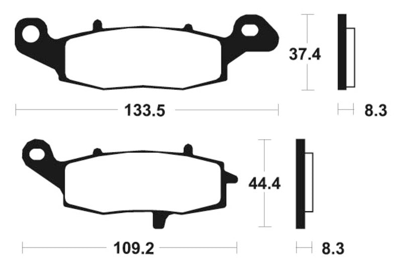 Tecnium szinterelt fémfékpárnák - MTR205 1090560