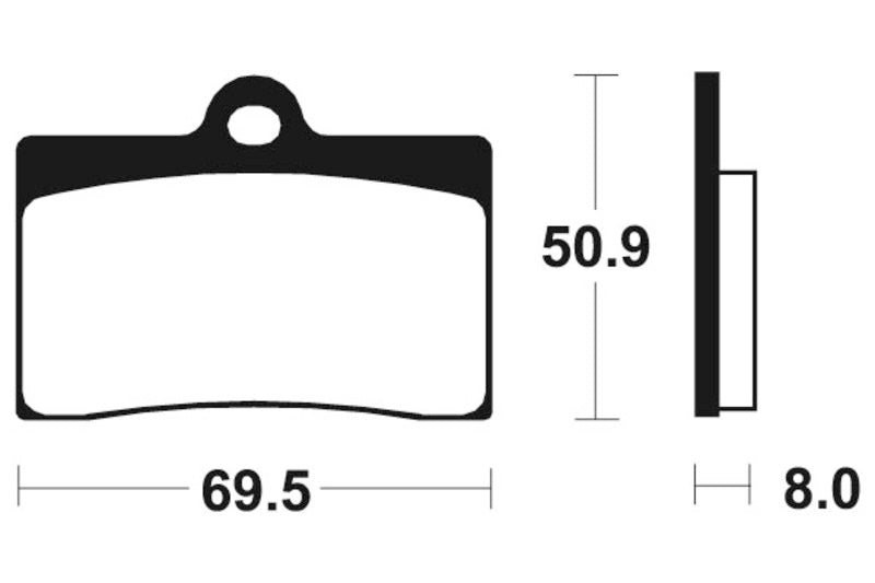 Tecnium szinterelt fémfékpárnák - MTR66 1090582