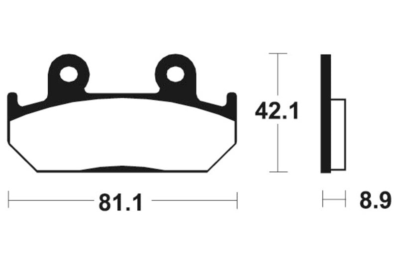 Tecnium szinterelt fémfékpárnák - MTR93 1090583