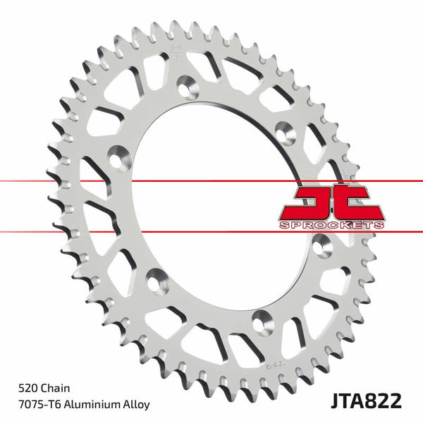 JT Sprock's aluminum Ultra-Light self-cleaning rear sprocket 822-520 JTA822.50BLK