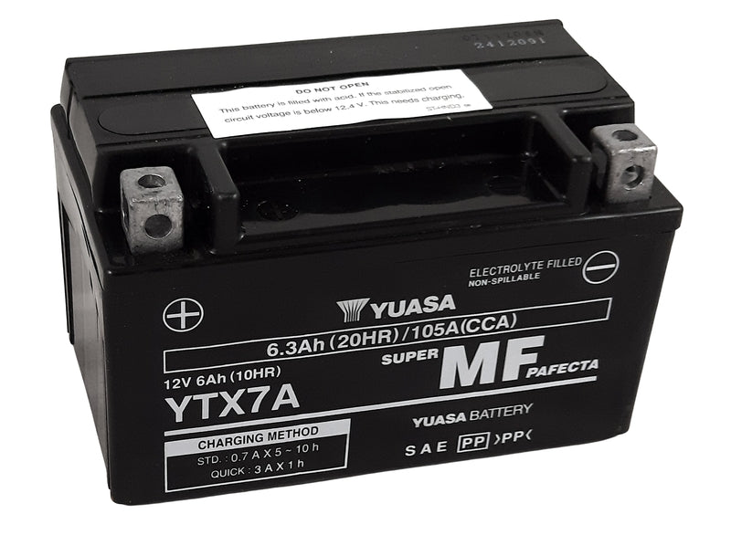 Yuasa W/C Battery Maintenance Free Factory Activated - YTX7A FA