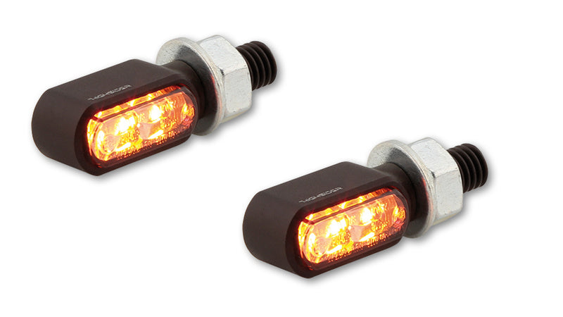 A HighSider CNC LED 3in1 farok, féklámpa, jelző Little Bronx, fekete, színezett. 254-2860