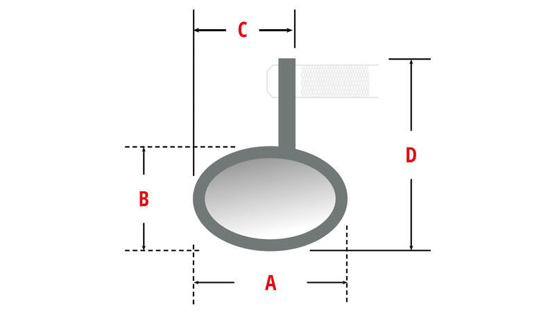 HighSider Tetra Bar End Mirror hosszú (1PC) 301-314