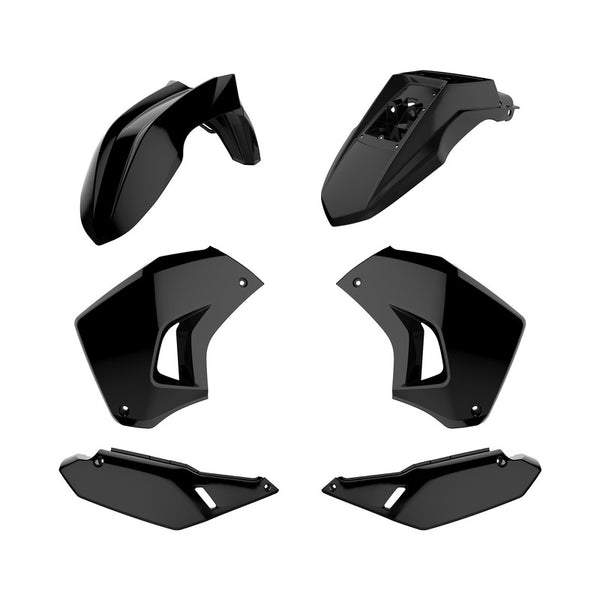 PolicePort Plastic Kit Kawasaki KLR650 Black 90858