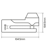 Oxford Titan Ø10mm PIN -es tárcsa zár - Fekete LK485