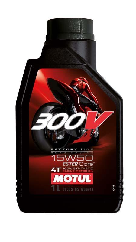 MOTUL 300V 4T gyári vonal 15W-50 1 L (12pcs/karton)