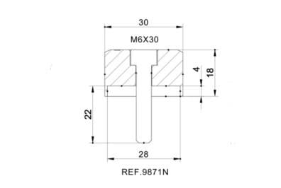 Adapter rear mirror hi-tech IV aprilia shiver 901