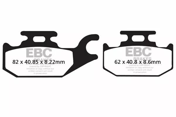 EBC BRAKE PAD CARBON SCOOTER SFAC413