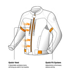 Ózon textil MC-jacket delta IV fekete