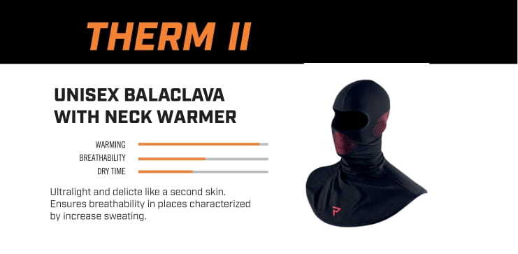 Rebelhorn Balaclava Therm II fekete /piros