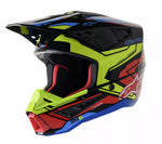 Alpinestars Cross MC sisak Supetech M5 Action 2 fekete /influenza